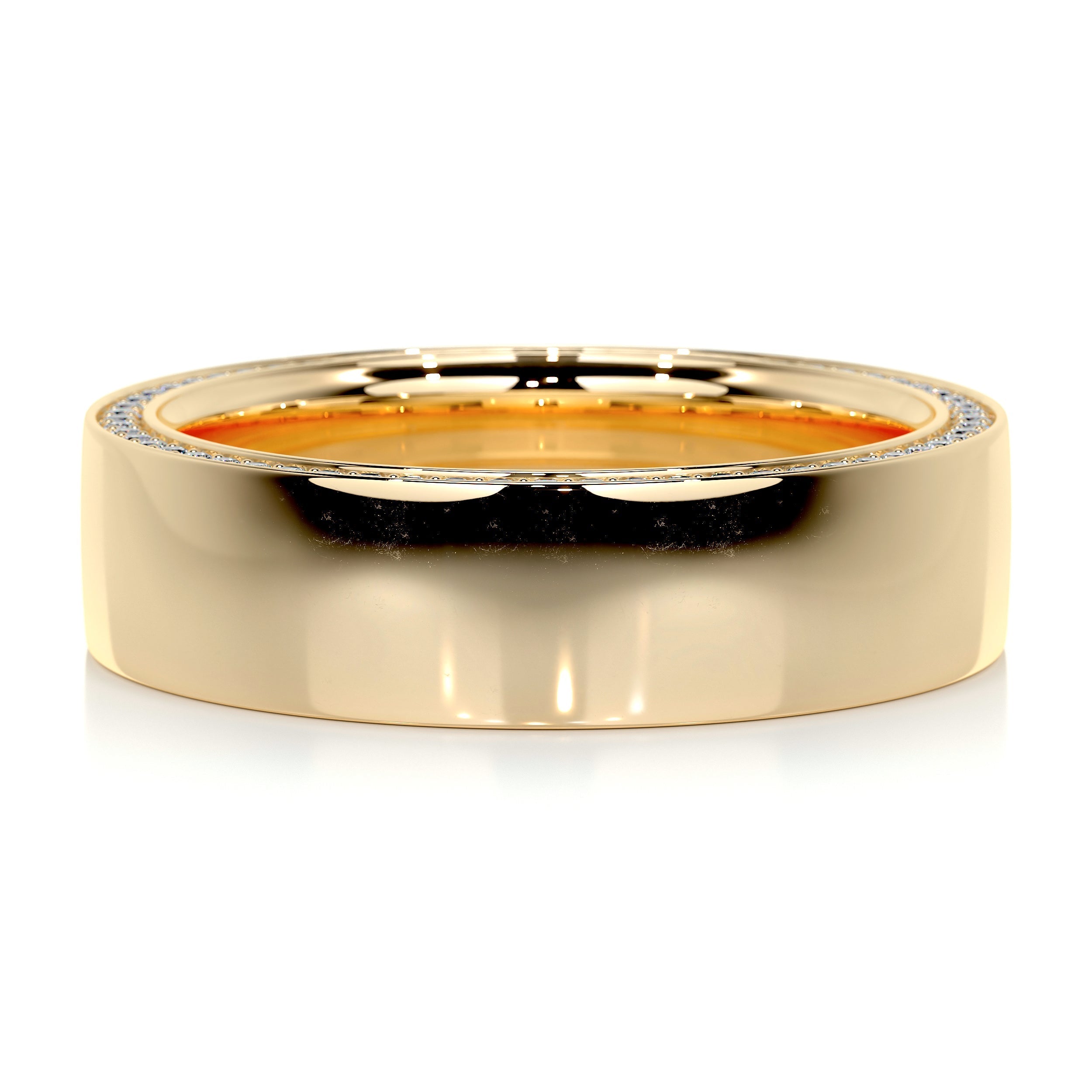 Greg Men's Diamond Wedding Band   (0.50 Carat) -18K Yellow Gold (RTS)