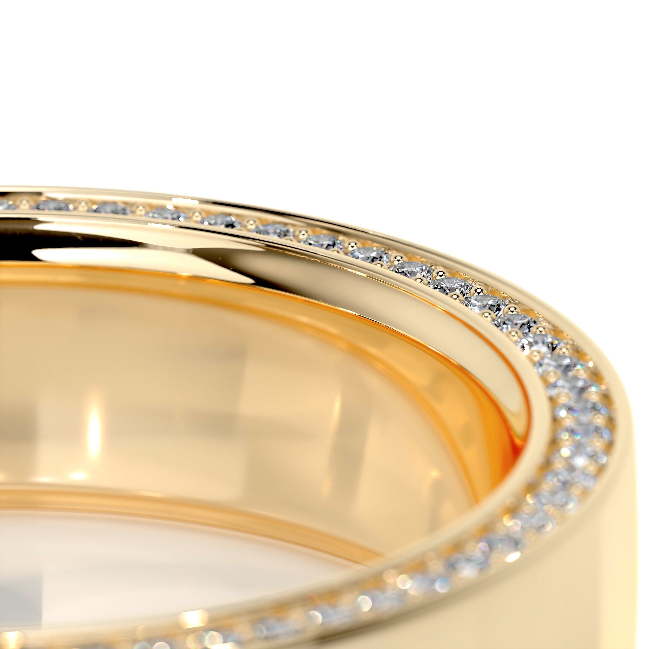 Greg Men's Diamond Wedding Band   (0.50 Carat) -18K Yellow Gold (RTS)