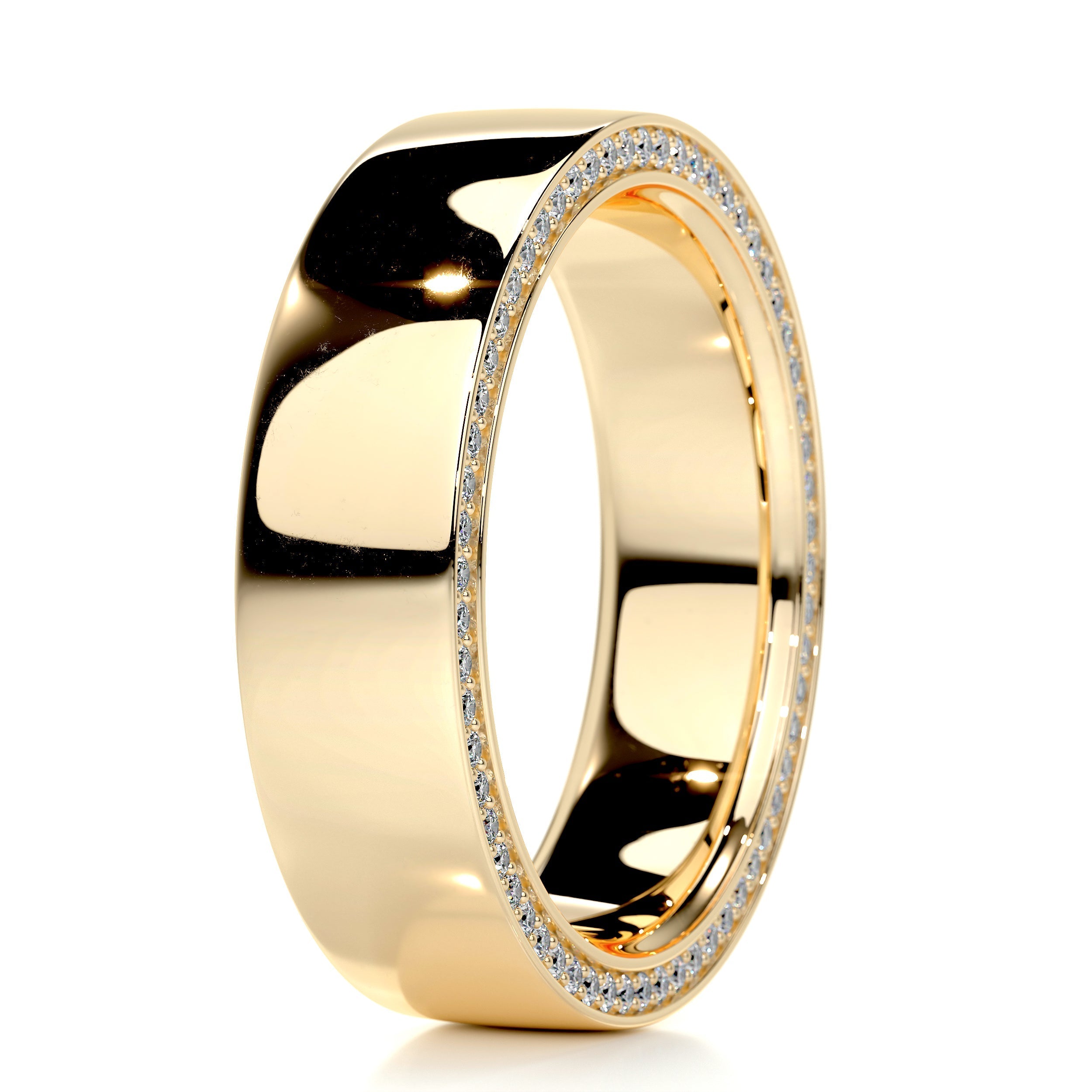 Greg Men's Diamond Wedding Band   (0.50 Carat) -18K Yellow Gold (RTS)