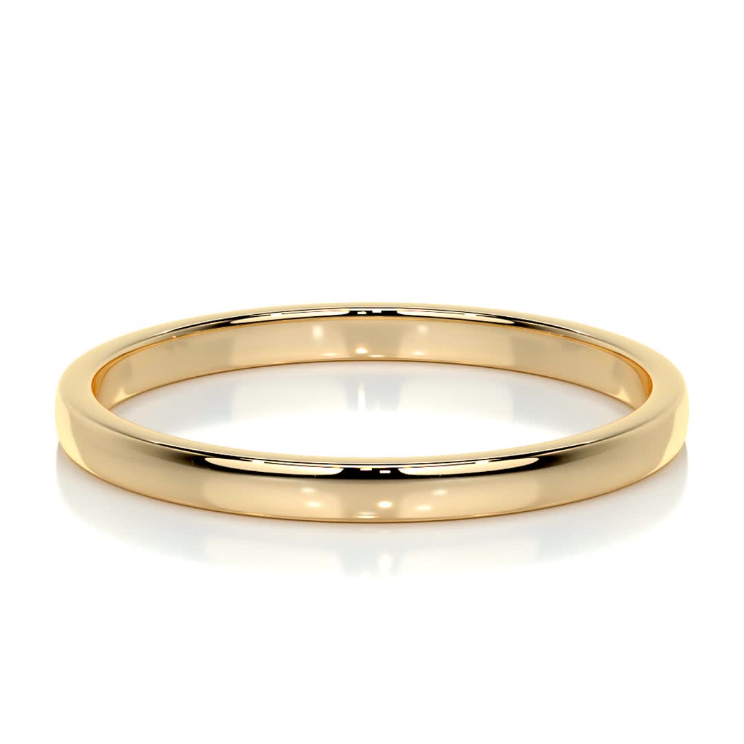 Jack Men's Wedding Band -18K Yellow Gold (RTS)