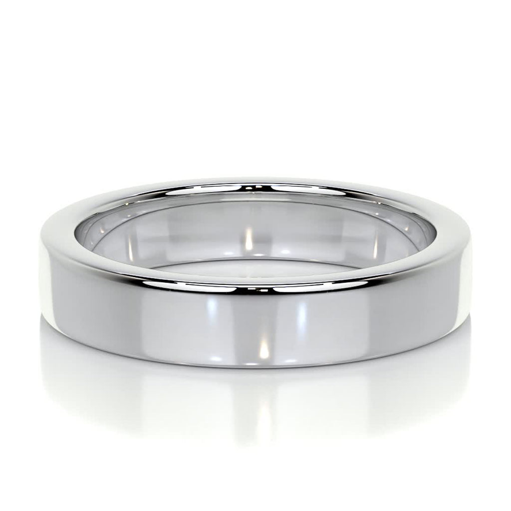 Peter Men's Wedding Band -14K White Gold (RTS)