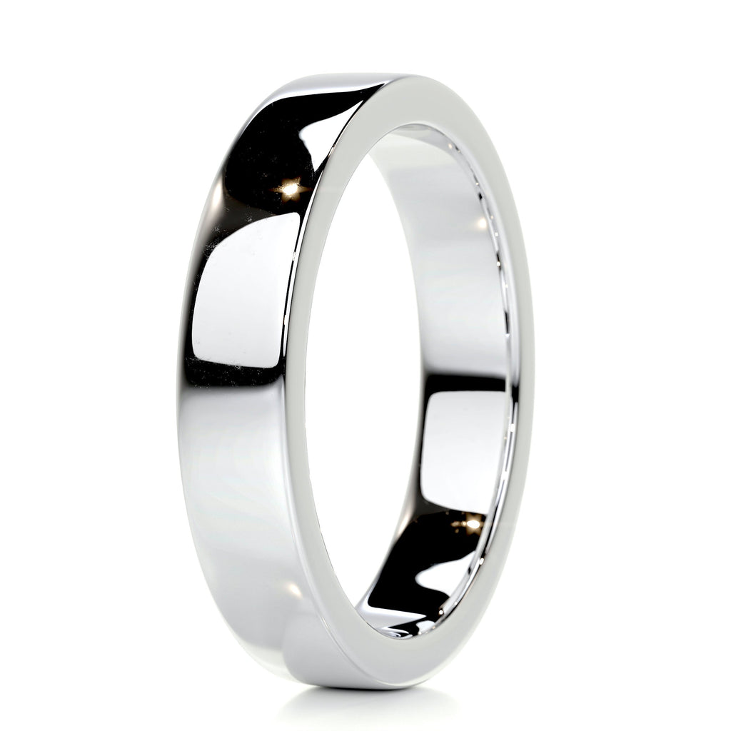 Peter Men's Wedding Band -14K White Gold (RTS)