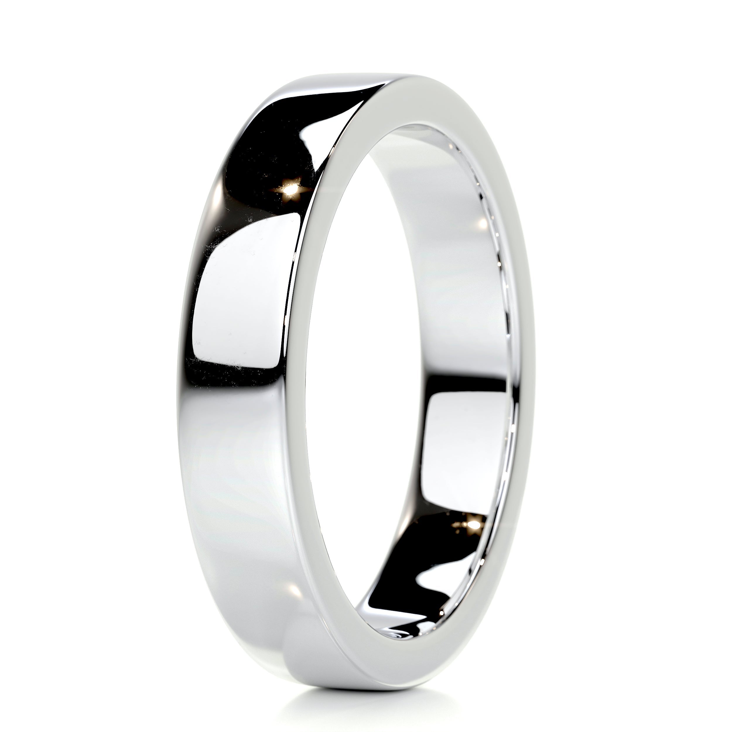 Peter Men's Wedding Band -14K White Gold (RTS)