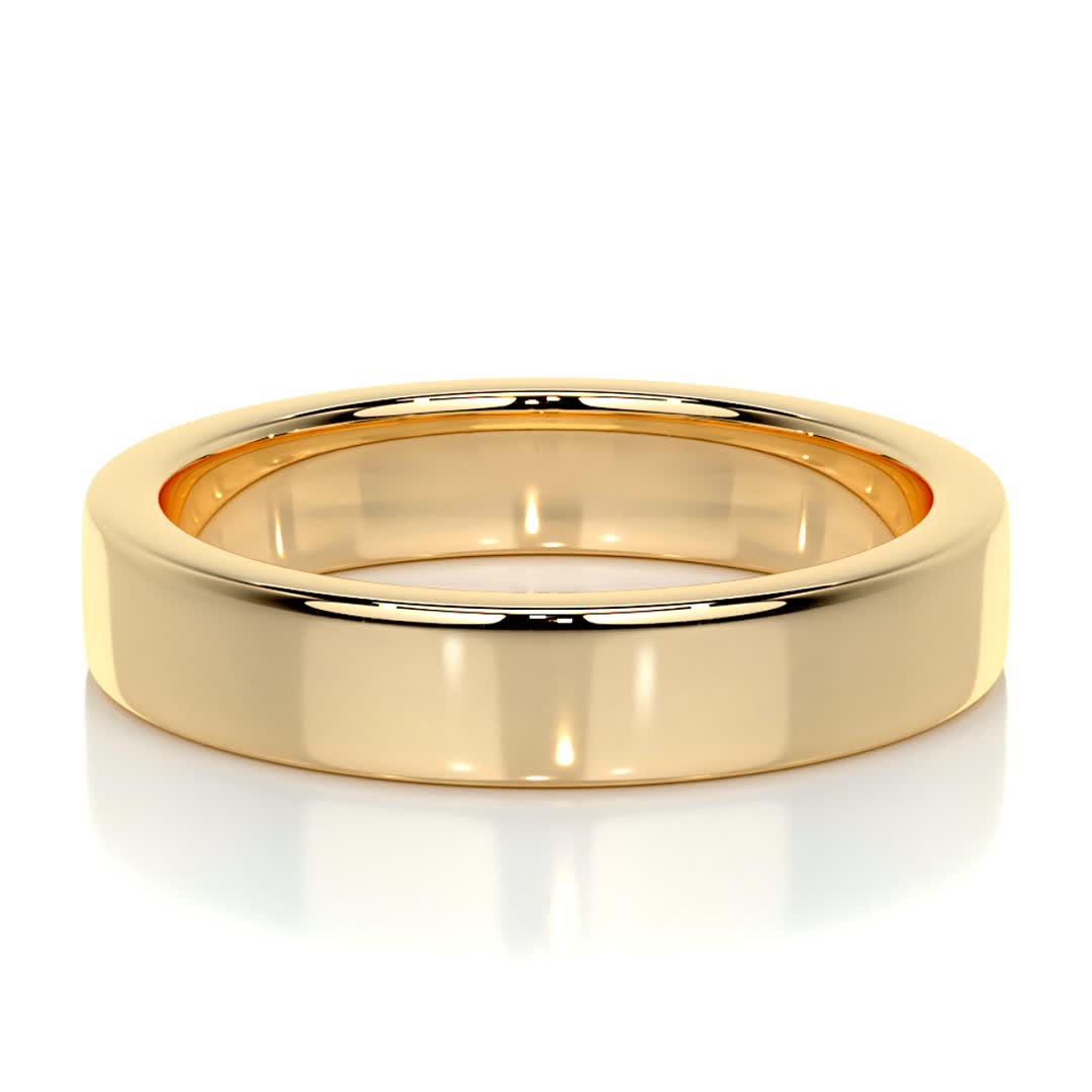 Peter Men's Wedding Band -18K Yellow Gold (RTS)