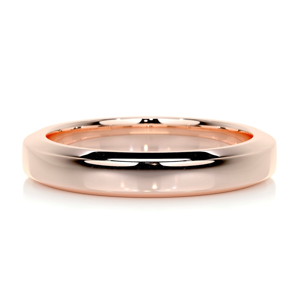 Lewis Men's Wedding Band -14K Rose Gold (RTS)