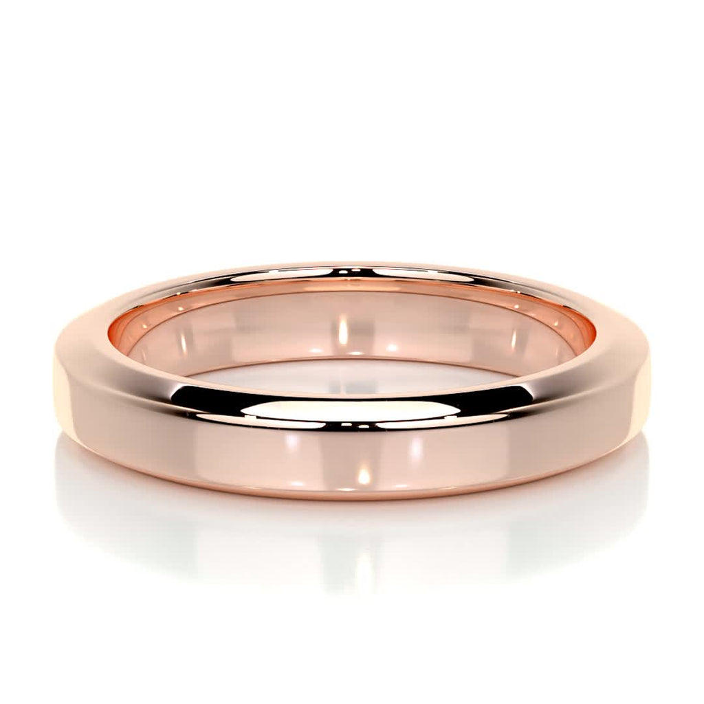 Lewis Men's Wedding Band -14K Rose Gold (RTS)