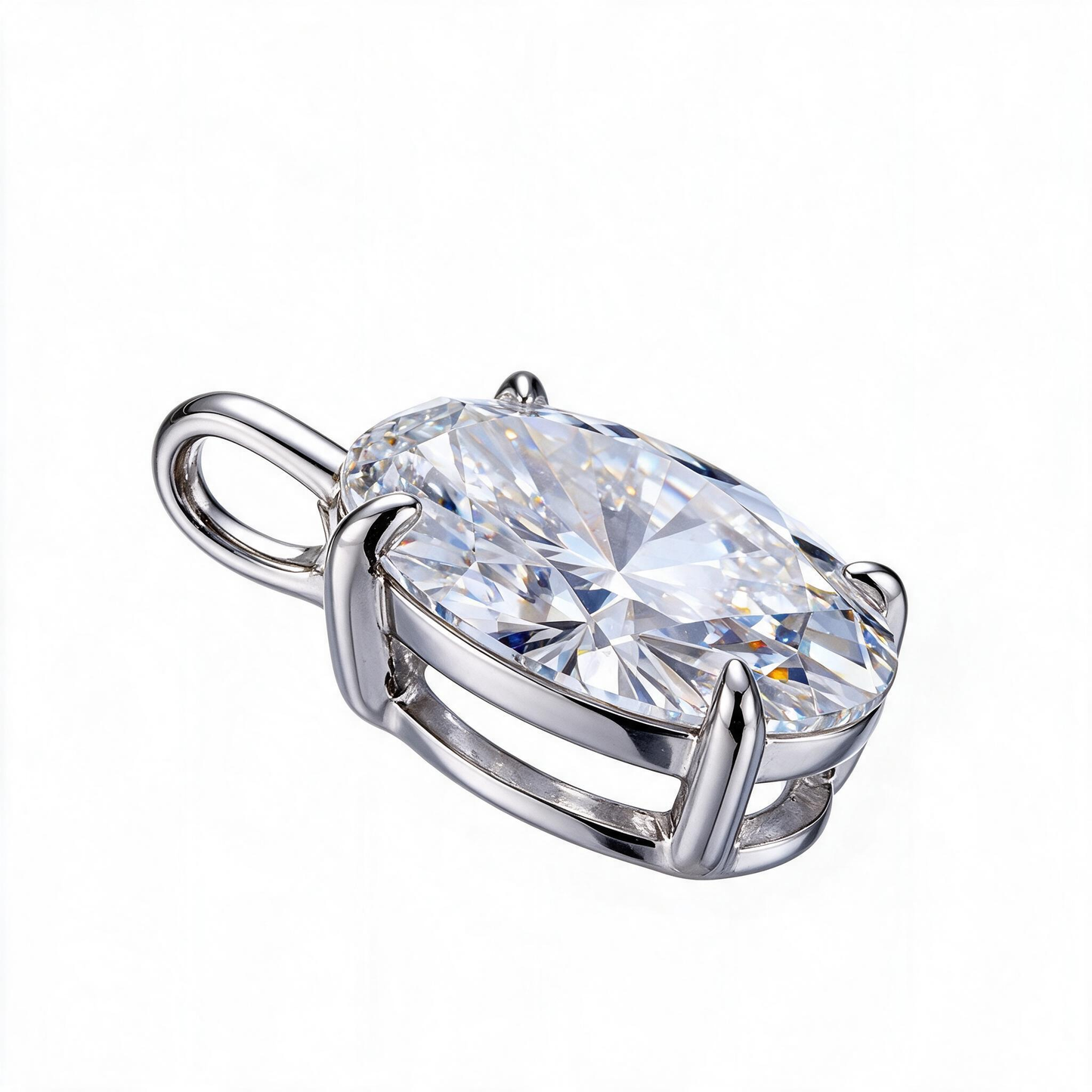2.01ct Lab Grown Diamond Oval IGI Pendant