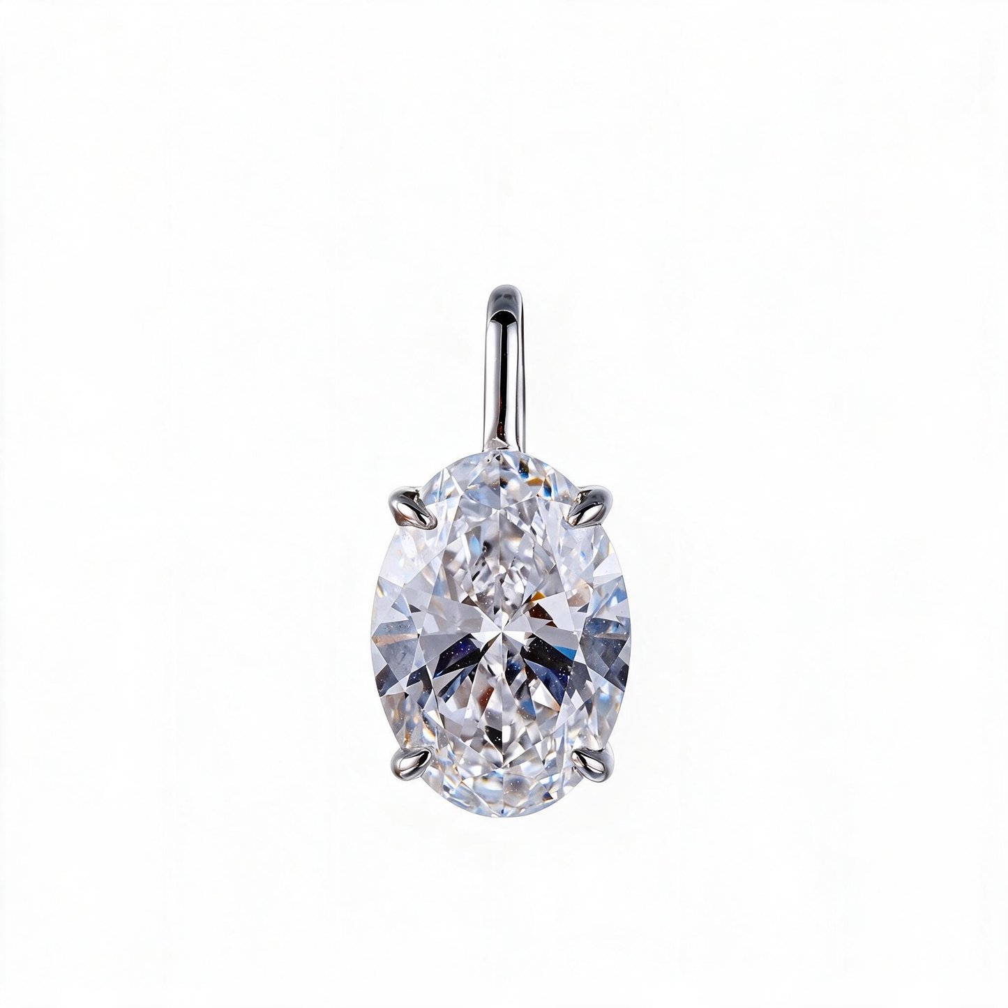 2.01ct Lab Grown Diamond Oval IGI Pendant