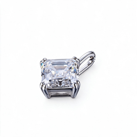 2.02ct Lab Grown Diamond Asscher Cut Pendant