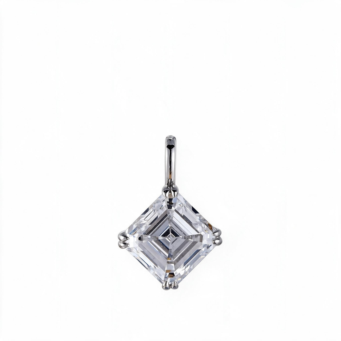 2.02ct Lab Grown Diamond Asscher Cut Pendant