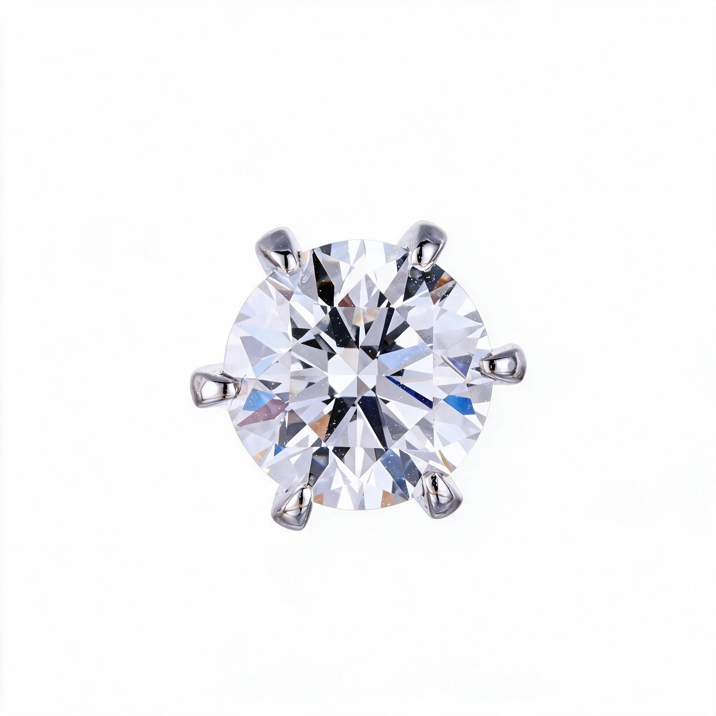 2.12ct Lab Grown Diamond IGI Certified Six Prong Stud Earrings