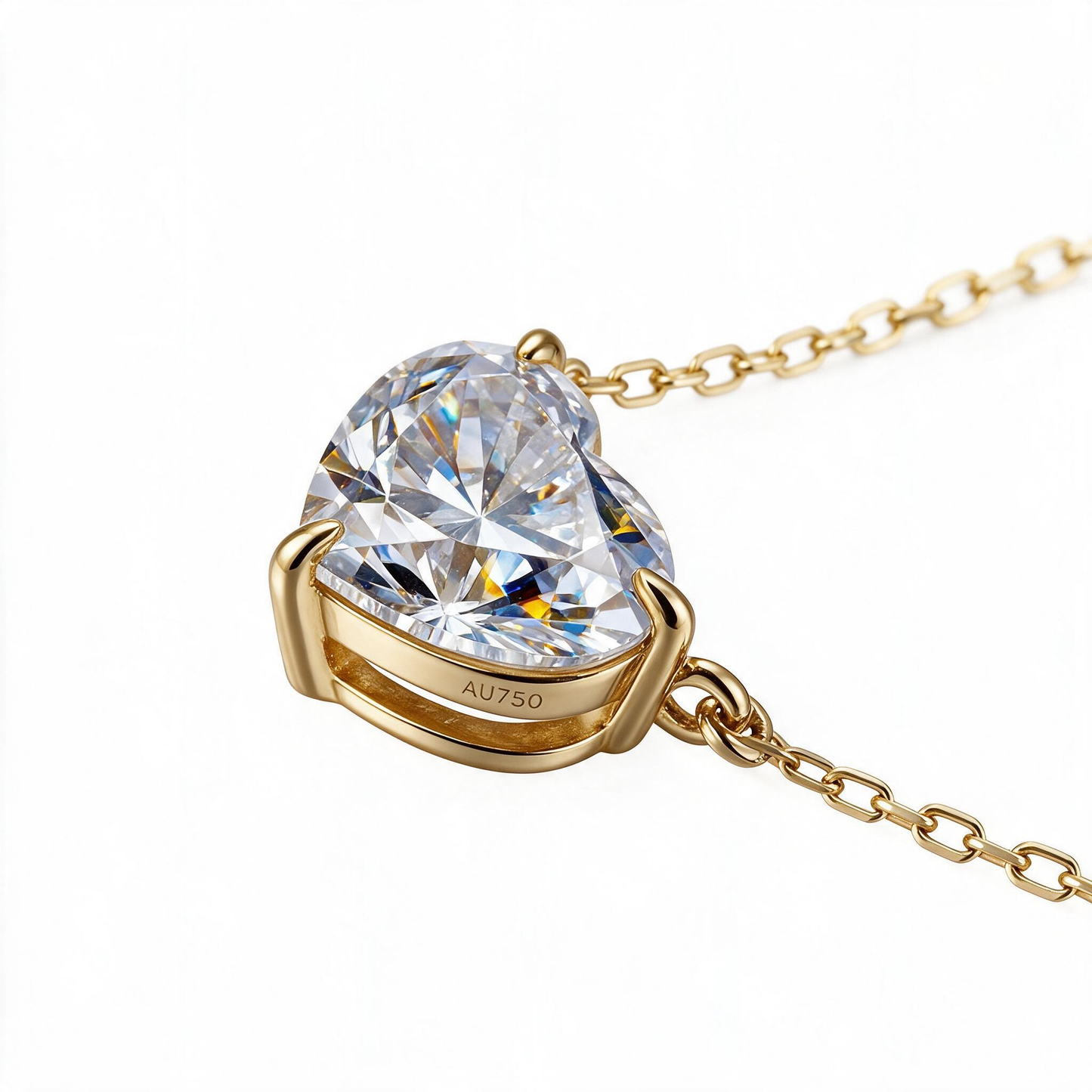 1.03ct Lab Grown Diamond Heart Necklace