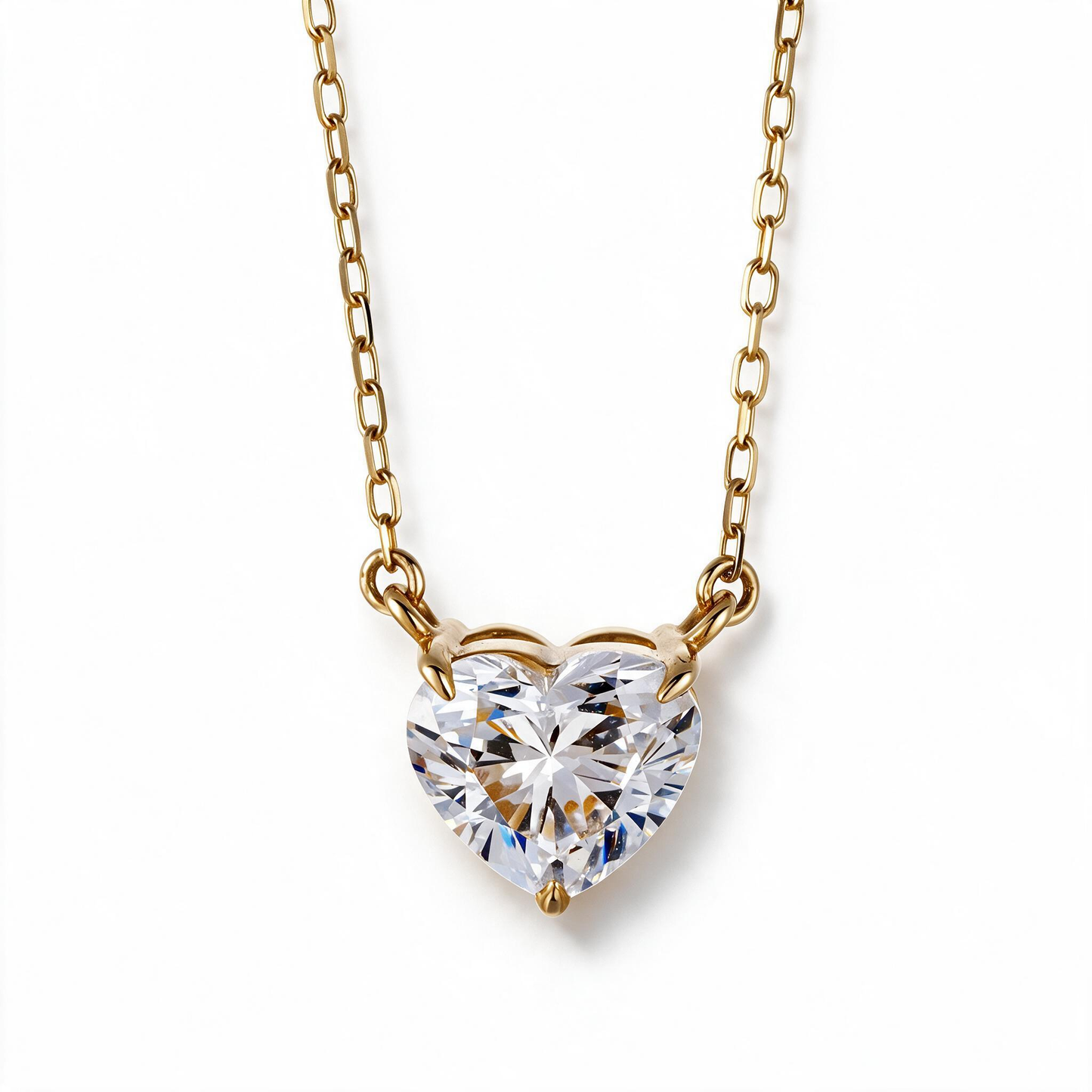 1.03ct Lab Grown Diamond Heart Necklace