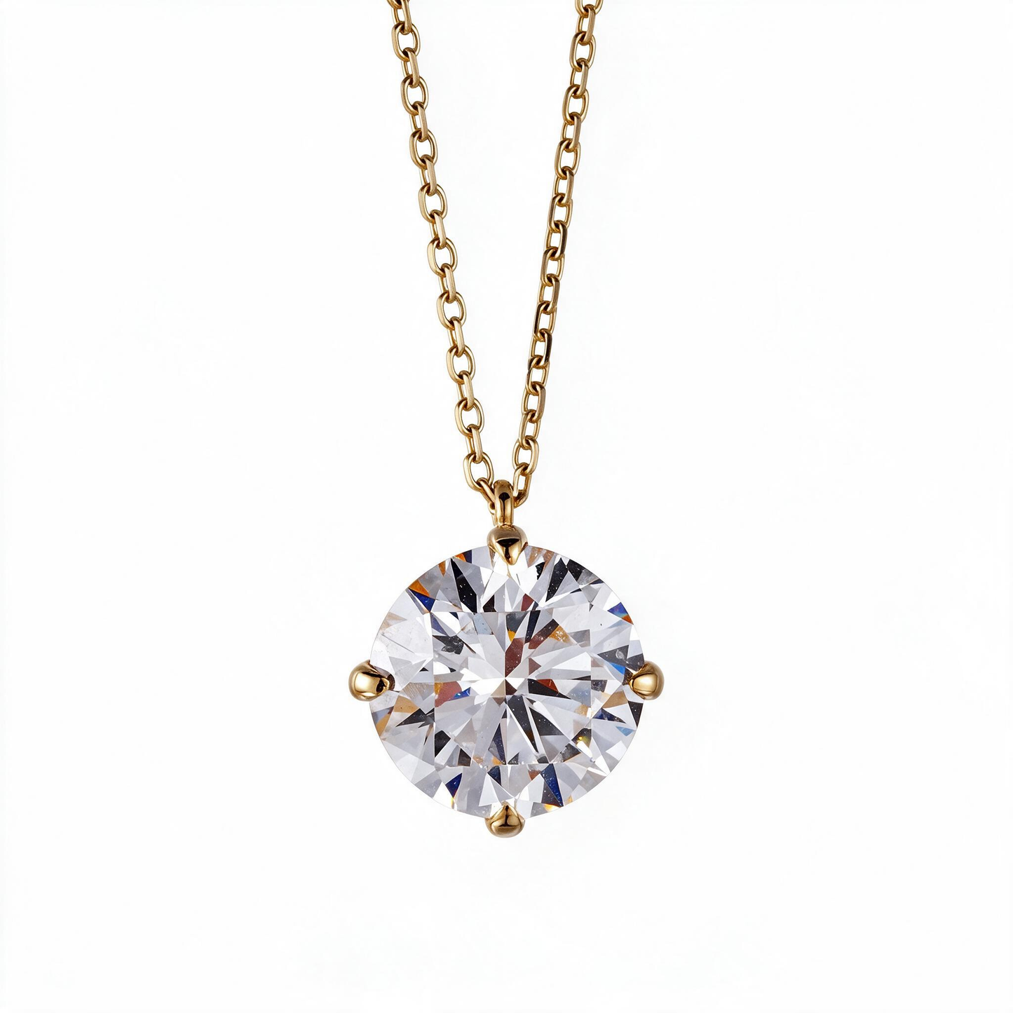 2.24ct Lab Grown Diamond Four Prong Necklace