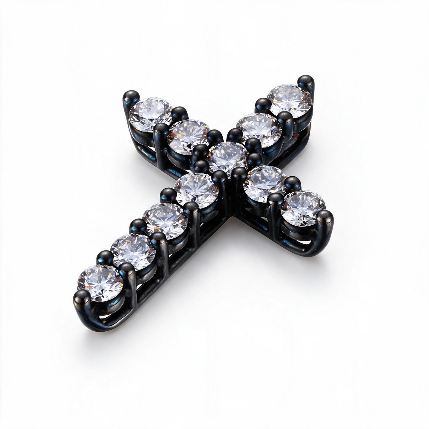 0.96ct Lab Grown Diamond Cross Pendant SII