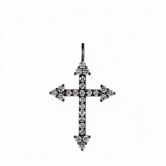 0.43ct Lab Grown Diamond Cross Pendant GTII