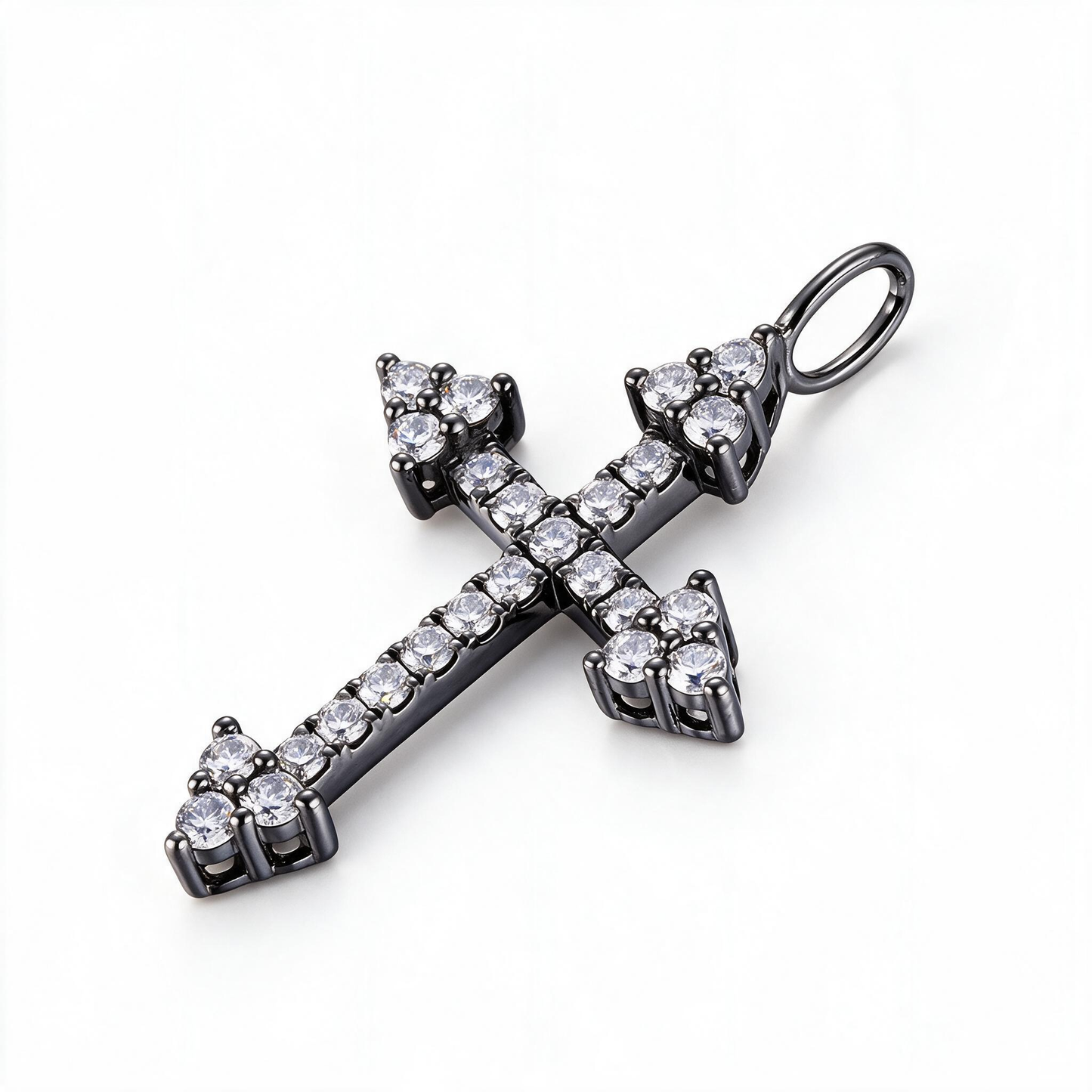 0.43ct Lab Grown Diamond Cross Pendant GTII