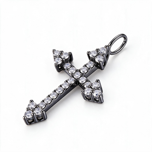 0.43ct Lab Grown Diamond Cross Pendant GTII