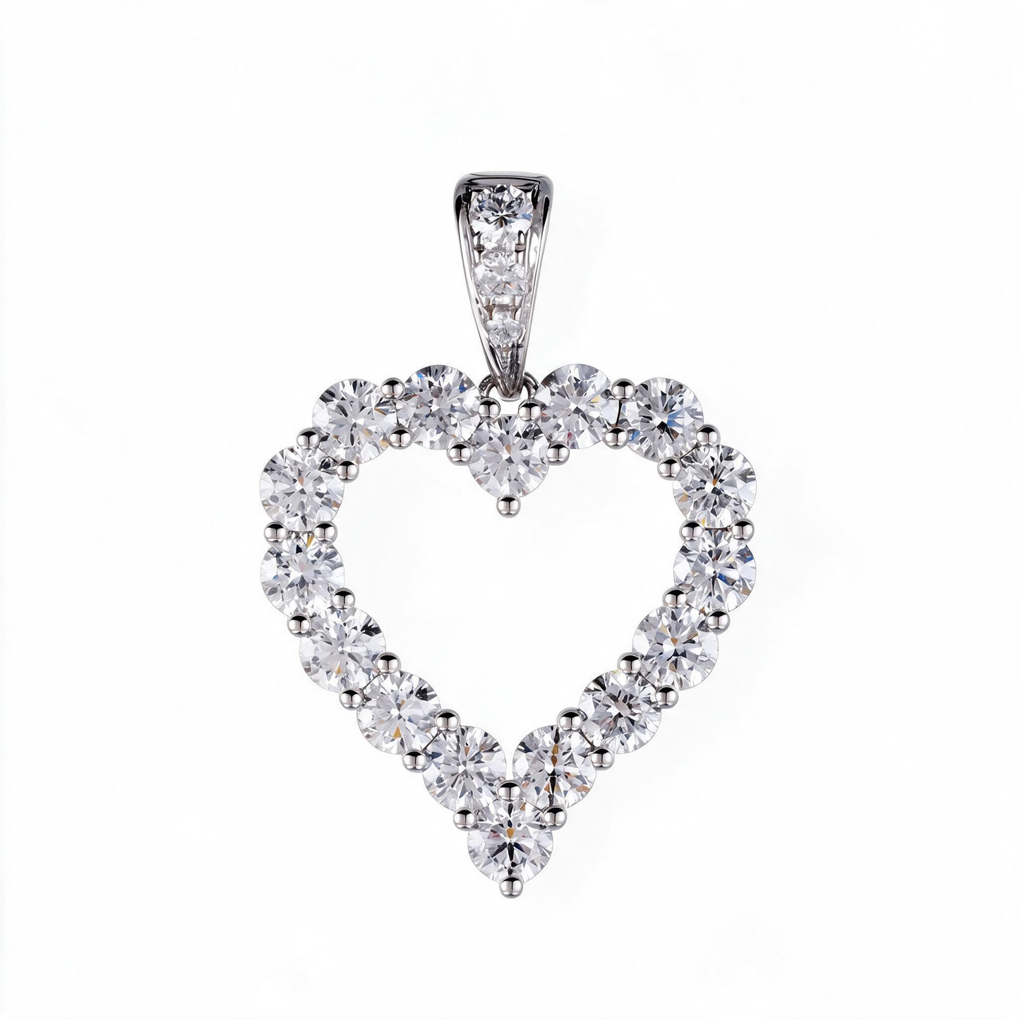 2.69ct Lab Grown Diamond Heart Pendant HMII