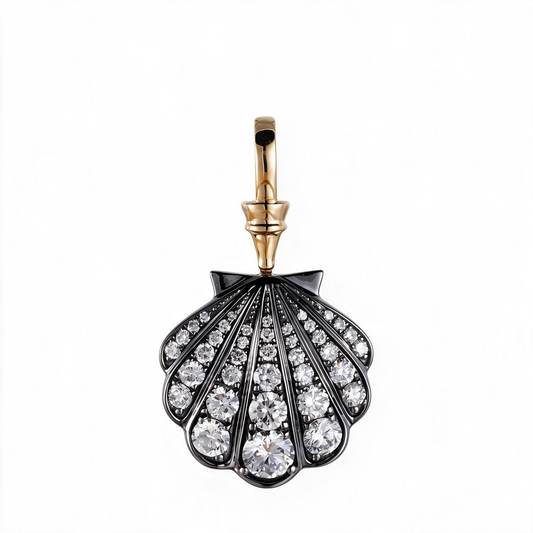 1.27ct Lab Grown Diamond Scallop Pendant JESSICA-LS
